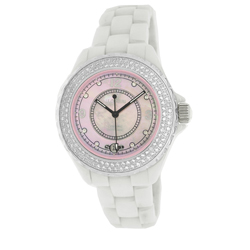 Le Chateau, Women's All Ceramic Watch w/Zirconia 