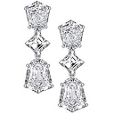 4.43 Carat Seise Magnifique Asscher and Shield Cut Diamond P...